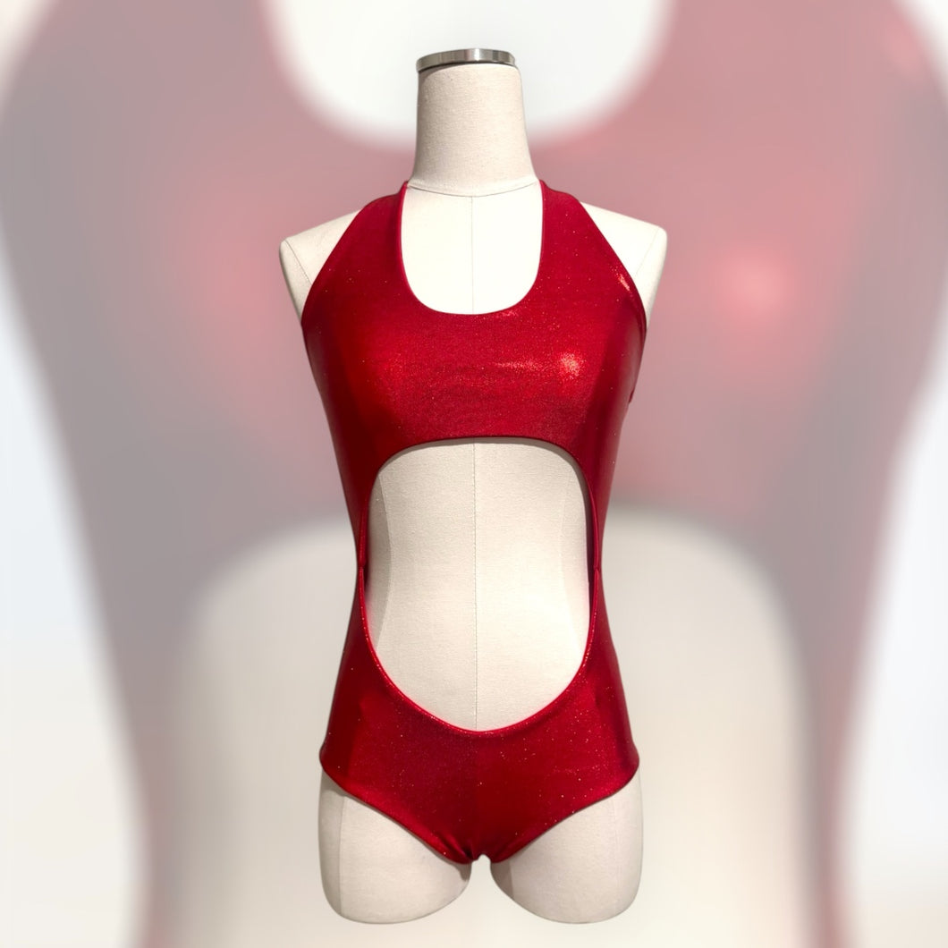 La Femme Nikita Bodysuit- Red