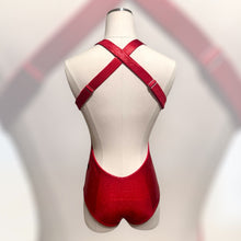 Load image into Gallery viewer, La Femme Nikita Bodysuit- Red
