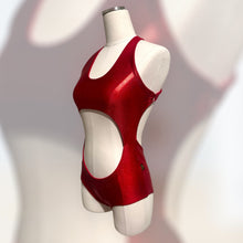 Load image into Gallery viewer, La Femme Nikita Bodysuit- Red
